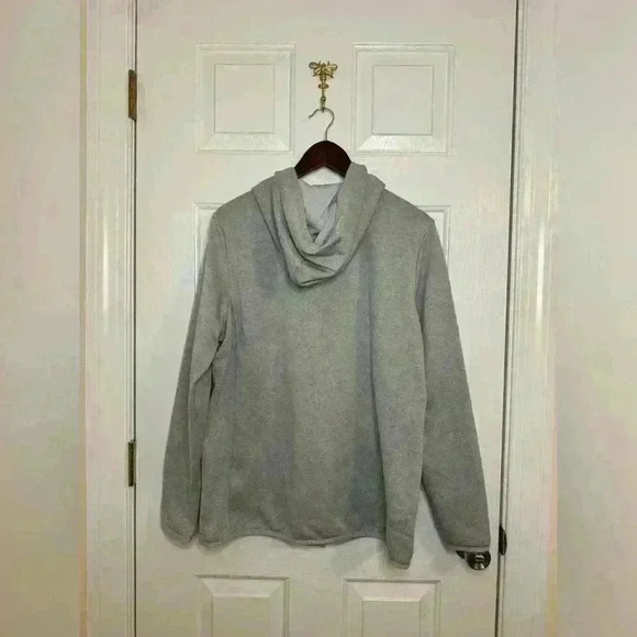 North Face sweatshirt zipper jacket size extra large grey purple teal - Picture 2 of 2